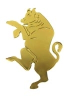 EMBLEM-BULLBRASS FINISH AS ORIGINAL-ITALIA-