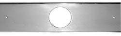 PLATE-SILL-POLISHED ALUMINUM-WITH HOLE FOR EMBLEM-PAIR-ITALIA