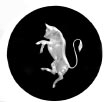EMBLEM-WHEEL-BLACK BACKGROUND-CHROME BULL-1 7/8 INCH DIAMETER-ITALIA