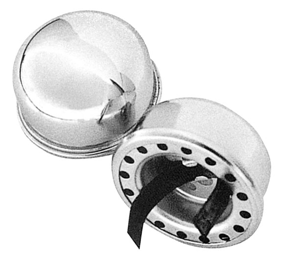 CAP-PUSH ON-CHROME-2 3/8 DIAMETER-ITALIA