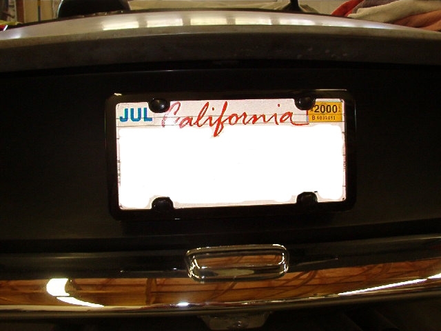 LICENSE HOLDER-REAR-SIDE SWING-IMPROVED DESIGN-ITALIA